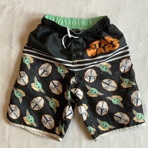 boys 10/12 grogu Star Wars swim trunks